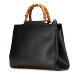 グッチ ニムフェア ミディアム ハンドバッグ ショルダーバッグ 2WAY 453766 ブラック レザー レディース GUCCI 【中古】